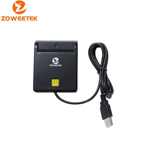 ZOWEETEK Mini USB Smart Chip Card Reader Writer ISO 7816 